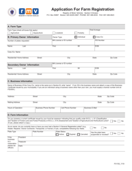 Form FIV105 Application for Farm Registration - Massachusetts, Page 4