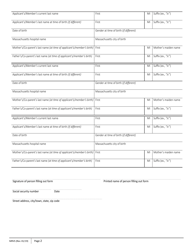 Form MVRS Help Getting Proof of U.S. Citizenship for Persons Born in Massachusetts - Massachusetts, Page 2