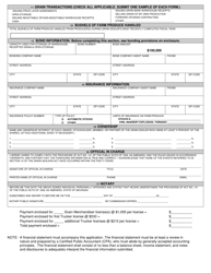 Form GD-304 Grain Dealer Facility License Application - Michigan, Page 2