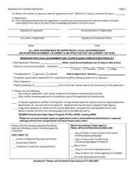 Application for Farmland Agreement - Michigan, Page 3