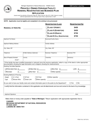 Document preview: Form PR2607 Privately Owned Cervidae Facility Renewal Registration and Business Plan Application - Michigan