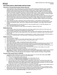 Form EQP5950 Sample Siting Plan - Bacteriological - Michigan, Page 5