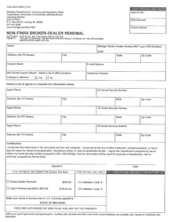 Document preview: Form CSCL/SEC-0523 Non-FiNRA Broker-Dealer Renewal - Michigan