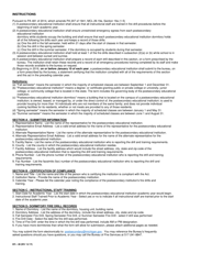 Form BFS-48 College/Dormitory Fire Safety Drill Requirement - Michigan, Page 3