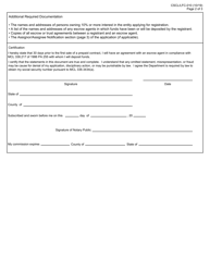 Form CSCL/LFC-010 Prepaid Funeral and Cemetery Contract Seller/Provider Registration, Reregistration and Reinstatement Application - Michigan, Page 2