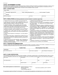 Form 3674 Application for Obsolete Property Rehabilitation Exemption Certificate - Michigan, Page 2