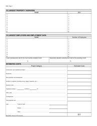 Form 5366 Application for State Treasurer's Approval to Issue Pension or Other Post-employment Benefits (Opeb) Long-Term Securities - Michigan, Page 4