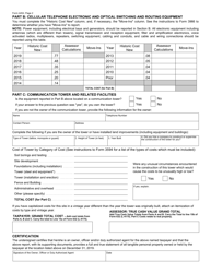 Form 4452 Cellular (Wireless) Site Equipment Personal Property Report - Michigan, Page 2