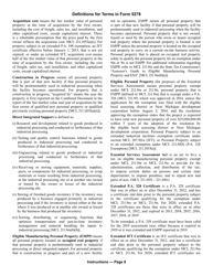 Form 5278 Eligible Manufacturing Personal Property Tax Exemption Claim, Personal Property Statement, and Report of Fair Market Value of Qualified New and Previously Existing Personal Property (Combined Document) - Michigan, Page 12