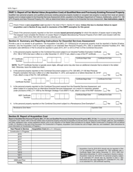 Form 5278 Eligible Manufacturing Personal Property Tax Exemption Claim, Personal Property Statement, and Report of Fair Market Value of Qualified New and Previously Existing Personal Property (Combined Document) - Michigan, Page 4
