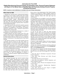 Form 5278 Eligible Manufacturing Personal Property Tax Exemption Claim, Personal Property Statement, and Report of Fair Market Value of Qualified New and Previously Existing Personal Property (Combined Document) - Michigan, Page 5