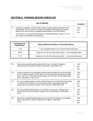 Polling Place Accessibility Worksheet - Michigan, Page 2