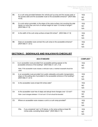 Polling Place Accessibility Worksheet - Michigan, Page 4