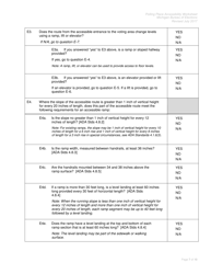 Polling Place Accessibility Worksheet - Michigan, Page 7