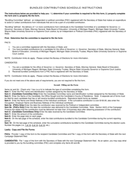 Bundled Contributions Schedule for Contributions Delivered to Candidates for Statewide Offices - Michigan, Page 2