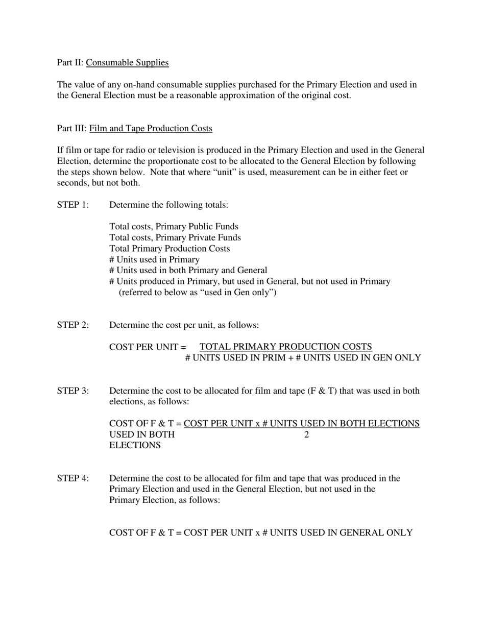 Gubernatorial Candidate Committee Inventory of Assets Form - Michigan, Page 3
