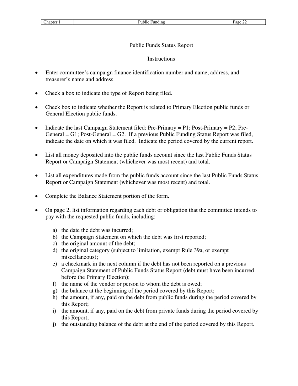 Public Funds Status Report - Michigan, Page 3