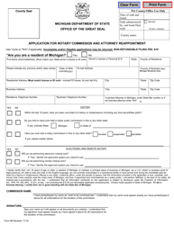 Form 98 Application for Notary Commission and Attorney Reappointment - Michigan, Page 2
