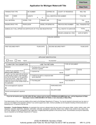 Form TR-11L Download Fillable PDF or Fill Online Application for ...