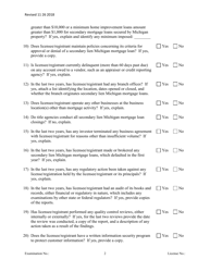 Secondary Mortgage Broker/Lender Officer/Manager Questionnaire - Michigan, Page 2