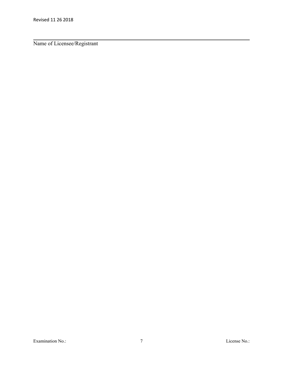 Secondary Mortgage Broker / Lender Officer / Manager Questionnaire - Michigan, Page 7