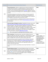 Mi Consumer Financial Services Class II License New Application Checklist (Company) - Michigan, Page 4