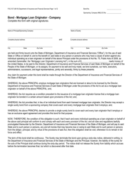 Form FIS2137 Bond - Mortgage Loan Originator - Company - Michigan, Page 2