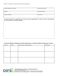 Form FIS2348 Background Information - Michigan, Page 2