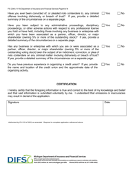 Form FIS2348 Background Information - Michigan, Page 4