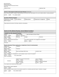Form MC-028 Physician&#039;s Statement of Examination - Michigan, Page 3