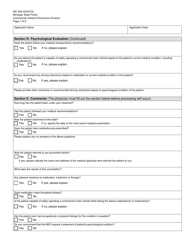 Form MC-028 Physician&#039;s Statement of Examination - Michigan, Page 7