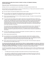 Form CC379 Motion to Modify, Extend, or Terminate Personal Protection Order - Michigan, Page 2