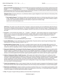 Form FOC10/52 Uniform Child Support Order - Michigan, Page 2