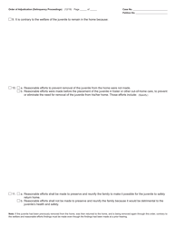 Form JC59 &quot;Order of Adjudication (Delinquency Proceedings)&quot; - Michigan, Page 2