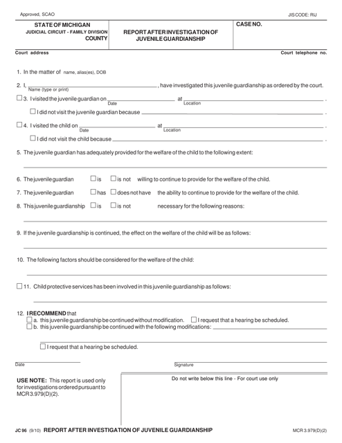 Form JC96  Printable Pdf