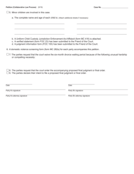 Form CCFD24 Petition (Collaborative Law Process) - Michigan, Page 2