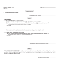 Form MC20 Fee Waiver Request - Michigan, Page 2