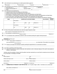 Form PC639 Petition for Appointment of Conservator/Protective Order - Michigan, Page 2