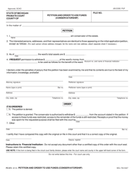 Document preview: Form PC673 Petition and Order to Use Funds (Conservatorship) - Michigan