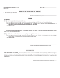 Formulario MC20 Solicitud De Exencion De Costos - Michigan (Spanish), Page 2