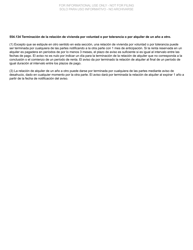 Formulario DC100C Aviso De Desahucio Para Recuperar La Posesion De La Propiedad, Propietario-Inquilino - Michigan (Spanish), Page 3