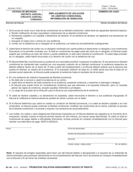 Document preview: Formulario MC446 Emplazamiento De Violacion De Libertad Condicional Informacion De Derechos - Michigan (Spanish)