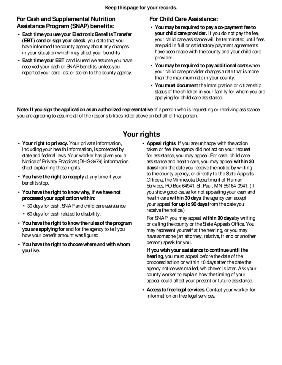 Form DHS-5223F-ENG Supplemental Nutrition Assistance Program (Snap) Application for Seniors (Individuals and Couples Age 60 and Older) - Minnesota, Page 12