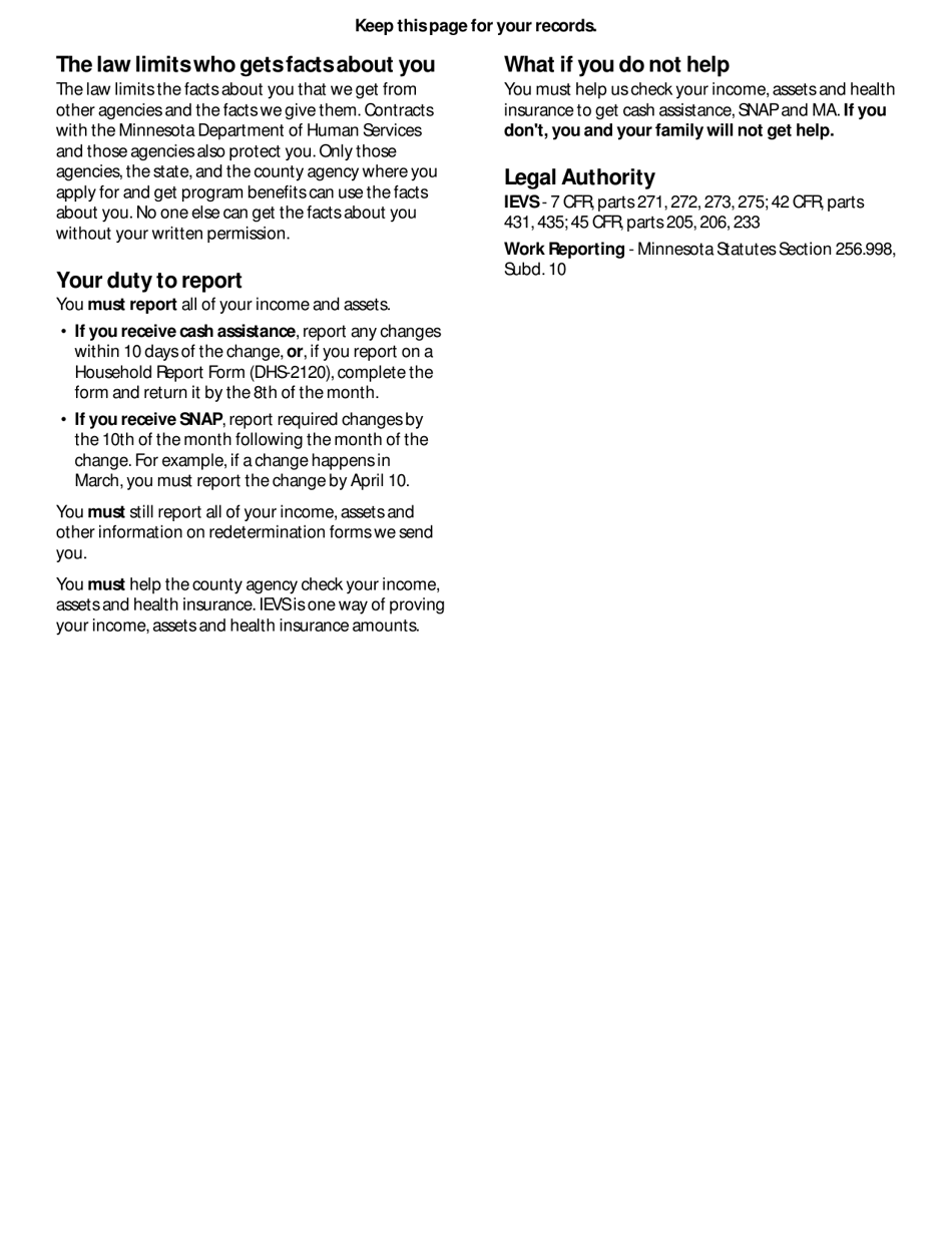 Form DHS-5223F-ENG Supplemental Nutrition Assistance Program (Snap) Application for Seniors (Individuals and Couples Age 60 and Older) - Minnesota, Page 15