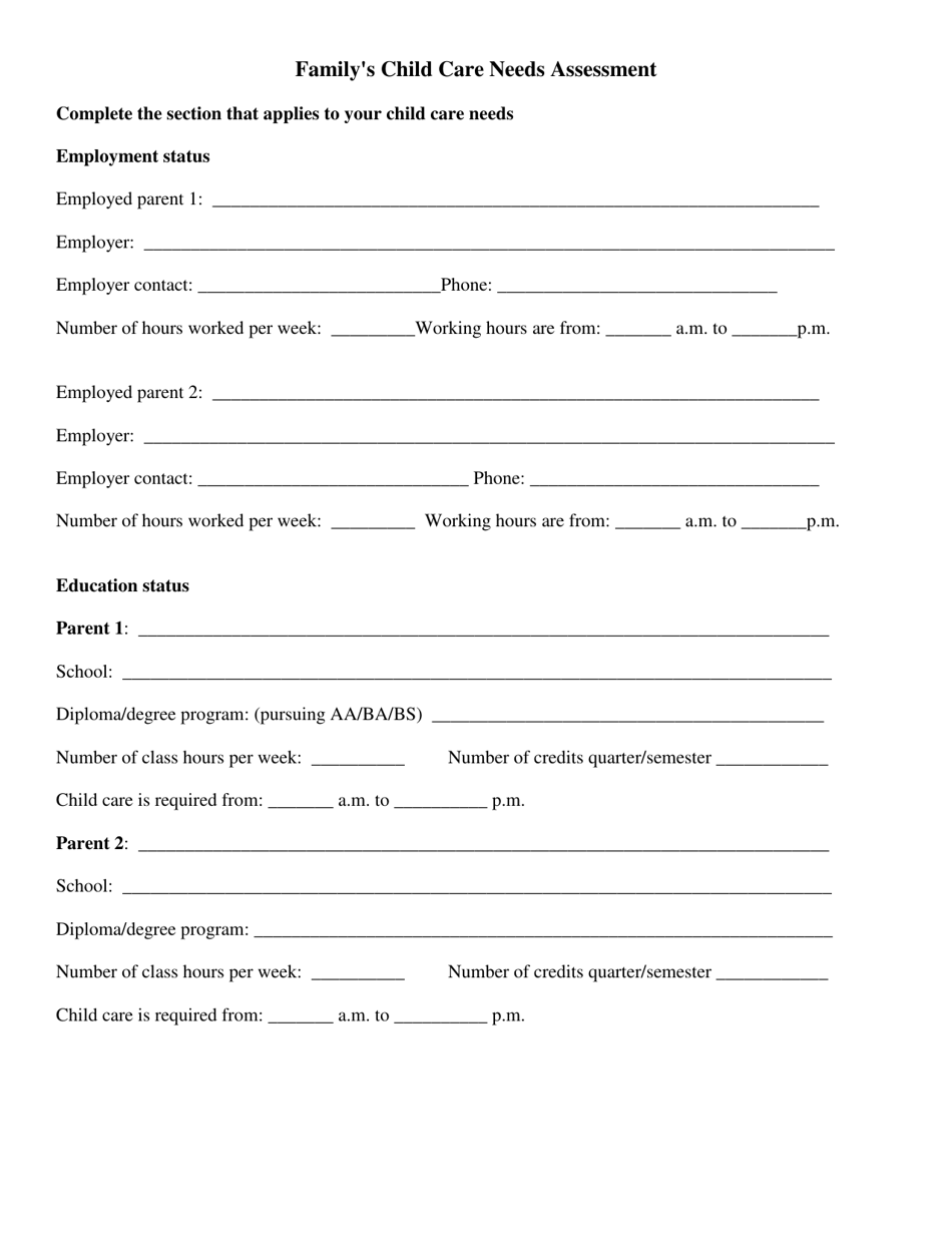 head-start-family-needs-assessment-form-editable-fillable-printable