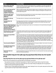 Form DHS-1958-HMN Full Child Support (IV-D) Services Application and Information on Child Support - Minnesota (Hmong), Page 2