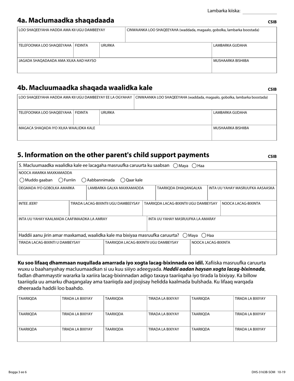 Form DHS-3163B-SOM Referral to Support and Collections - Minnesota (Somali), Page 3