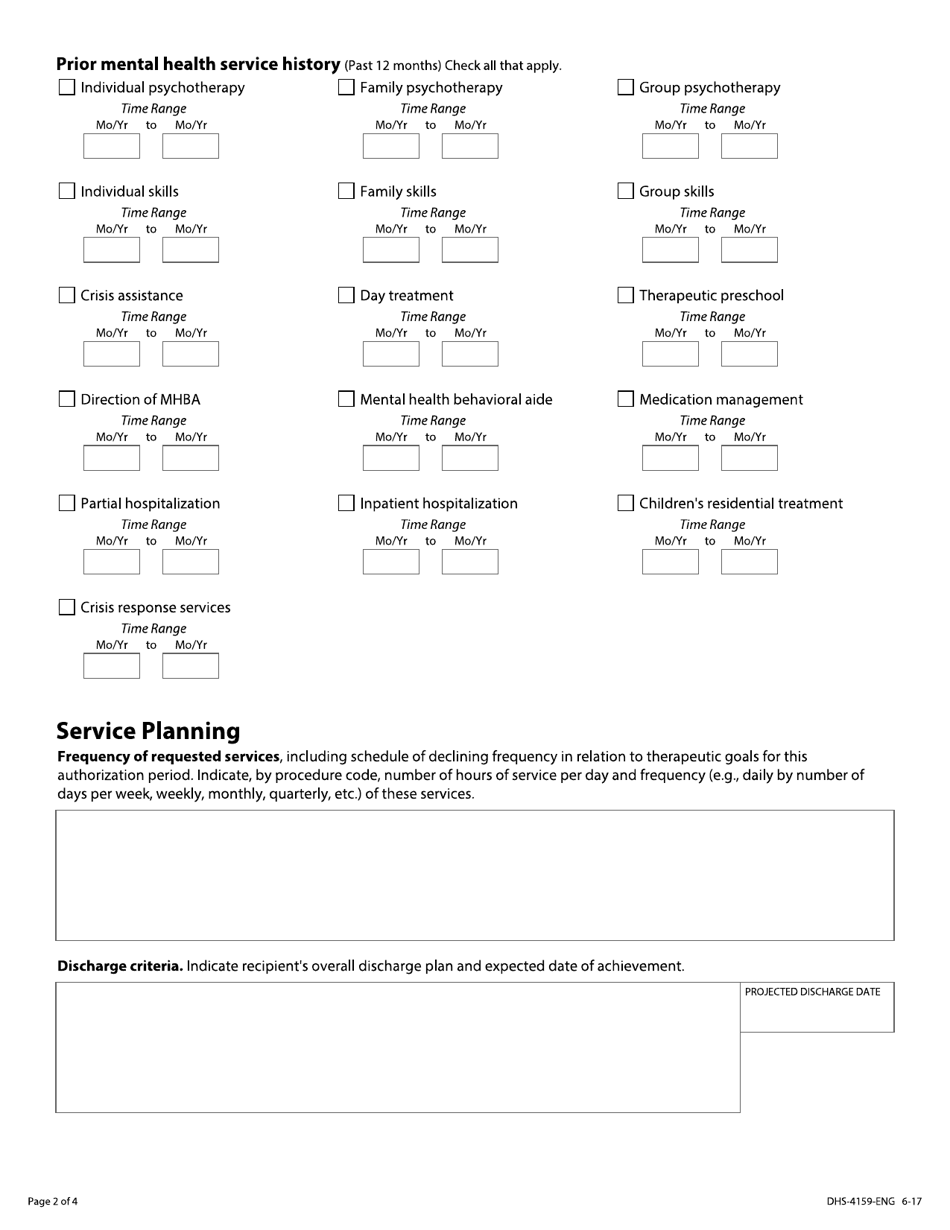 Form DHS-4159-ENG Ctss Authorization Form - Minnesota, Page 2