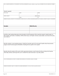 Form DHS-4075-ENG Stander and Accessories Authorization Form - Minnesota, Page 2