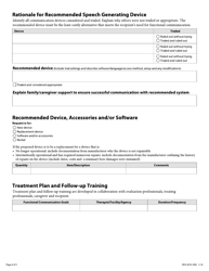 Form DHS-4535 Augmentative Communication Devices and Accessories Authorization Form - Minnesota, Page 4